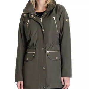 Michael Kors Women's Hooded Anorak Raincoat